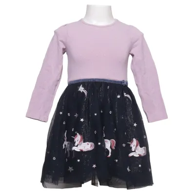 Klänning (Rosa, Svart, Flerfärgad) från Topolino Bomull, Elastan, Metallfiber, Polyester