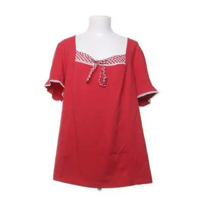 Top (Red, White) from Sheego Casual Cotton, Elastane