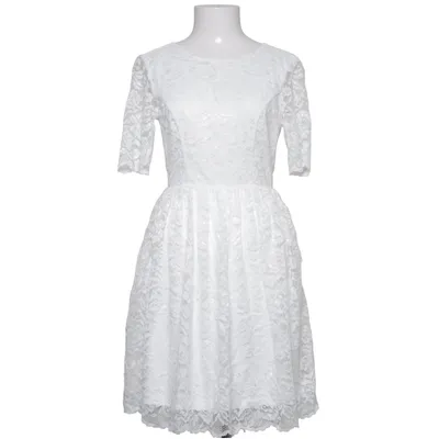 Jurk (Wit) van Bubbleroom Occasion Elastaan, Polyamide, Polyester