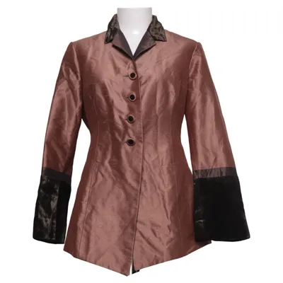 Blazer (Marron, Vert) de Renato Nucci Acétate, Soie