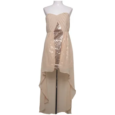 Cocktail dress (Beige, Gold) from Marineblu Polyester
