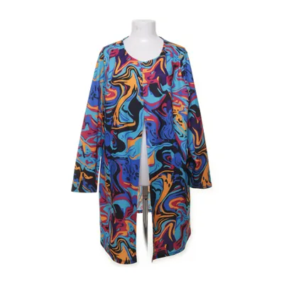 Cardigan (Blå, Flerfarvet) fra Shein Curve Elastan, Polyester