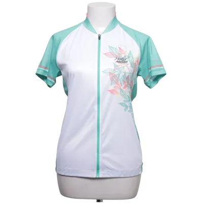 Bicycle shirt (White, Green, Red) from Nakamura Polyester