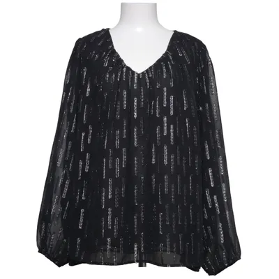 Blouse (Zwart, Zilver) van Isolde Polyester