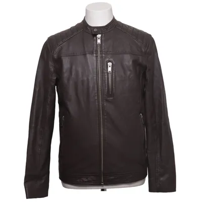 Läderjacka (Brun) från Selected Homme Skinn