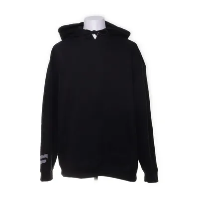 Capuchon sweater (Zwart) Katoen, Polyester
