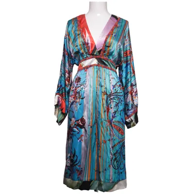 Robe (Bleu, Multicolore) de Single Dress Soie