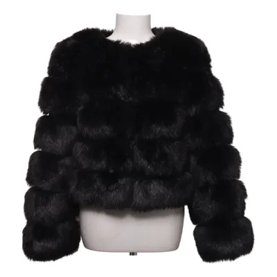 Jakke (Sort) fra Chelsea Kunstpels, Polyester