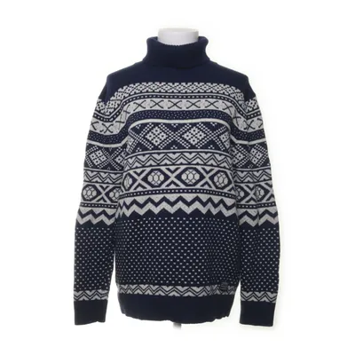 Turtleneck (Blue, Gray) from Cottonfield Polyamide, Wool