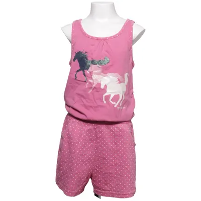 Jumpsuit (Pink, White) from Kids Cotton, Elastane