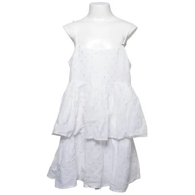 Klänning (Vit, Flerfärgad) från Gina Tricot Bomull, Metallfiber