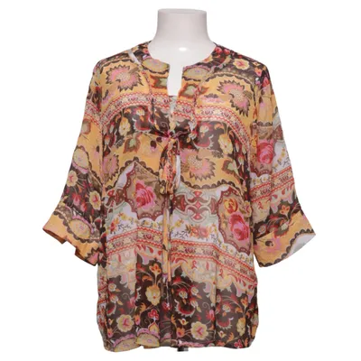 Blouse (Barba Pronto Moda – kleurrijke bohemian paisley blouse met striksluiting – S) from Barba Polyester