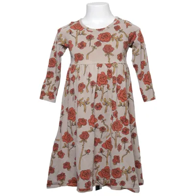 Klänning (Beige, Röd, Flerfärgad) från Mini Rodini Bomull, Elastan