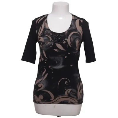 Top (Black, Beige) from Oui Moments Cotton, Elastane, Silk