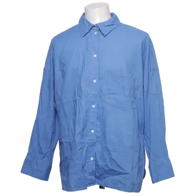 Shirt (Blauw) van H&M Premium Quality Katoen, Linnen