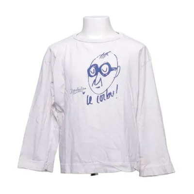 Long sleeve T-shirt (White, Blue) from The Animals Observatory Cotton