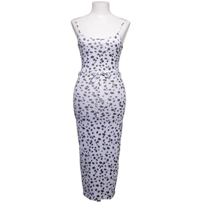 Maxi jurk (Zwart, Wit) van Missguided Petite Elastaan, Polyester