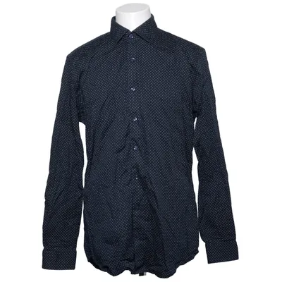 Skjorta (Blå, Vit) från Dressmann Bomull, Elastan