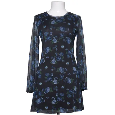 Kjole (Blå, Sort, Flerfarvet) fra Stradivarius Elastan, Polyester