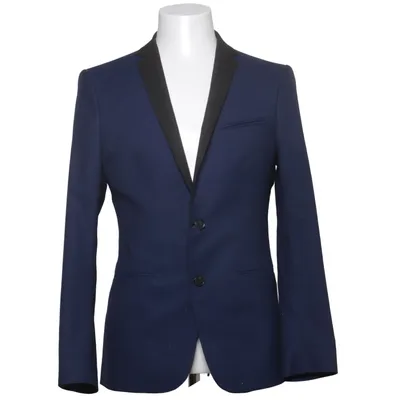 Smokingblazer (Blå, Sort) fra Zara Man Polyester
