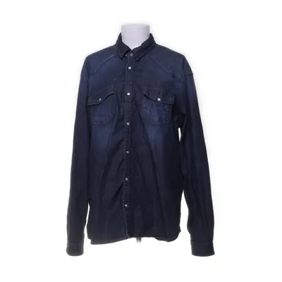 Jeansskjorte (Blå) fra Marcus Bomuld, Polyester, Viscose, Elastan