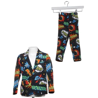 Kostym (Svart, Flerfärgad) från Opposuits Polyester