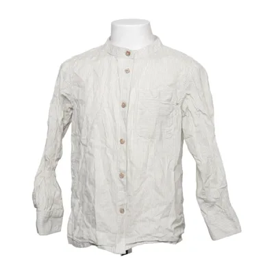 Skjorta (Beige, Vit) från Lindex Kids Bomull, Linne