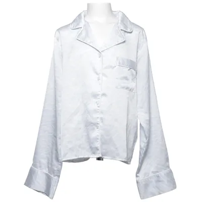 Chemise de pyjama (Bleu, Blanc) de Gina Tricot Polyester