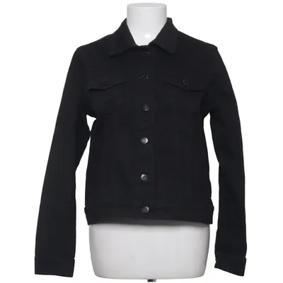 Denimjakke (Sort) fra ADPT Bomuld, Elastan