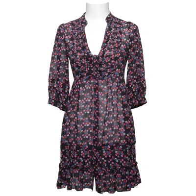 Robe (Noir, Multicolore) de Warehouse Soie