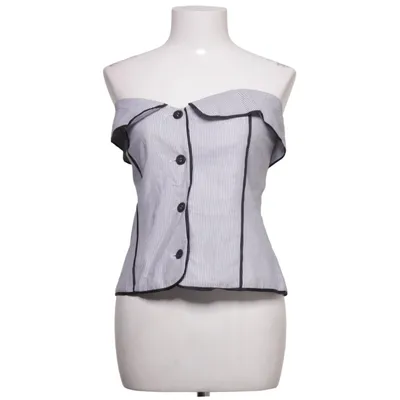 Top tube (Blanc, Gris) de Valerie Coton