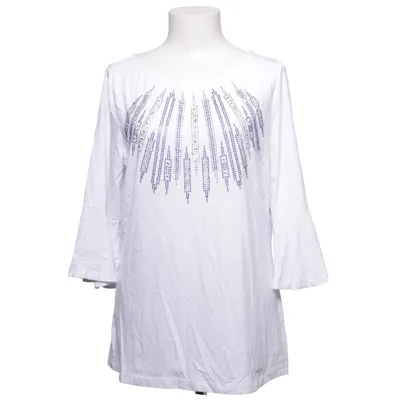 Haut (Blanc, Bleu) de Sarah Kern Élasthane, Viscose