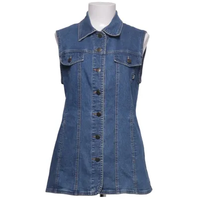 Gilet en jean (Bleu) de Kello Coton, Élasthane, Polyamide