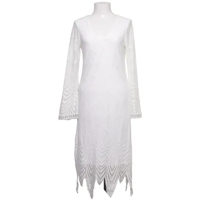 Maxi jurk (Wit) van Ana Alcazar Elastaan, Polyamide, Polyester, Viscose