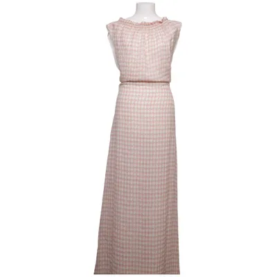 Robe longue (Beige, Blanc) de Intropia Polyester, Soie
