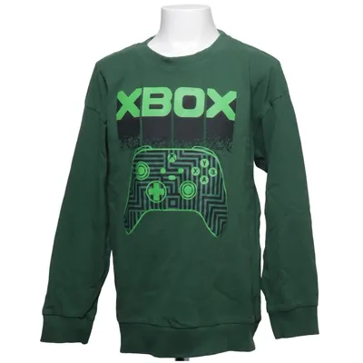 T-shirt à manches longues (Vert) de Xbox Coton, Élasthane