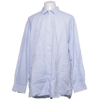 Skjorta (Blå, Vit) från Dressmann Premium Collection Bomull