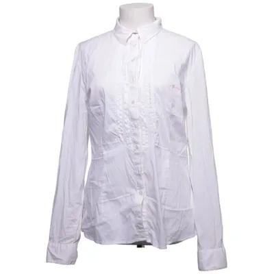 Shirt (Wit) van Guess Katoen, Elastaan, Polyamide
