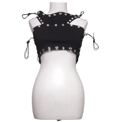 Tube top (Zwart) van Fashion Nova Elastaan, Nylon, Polyester, Viscose