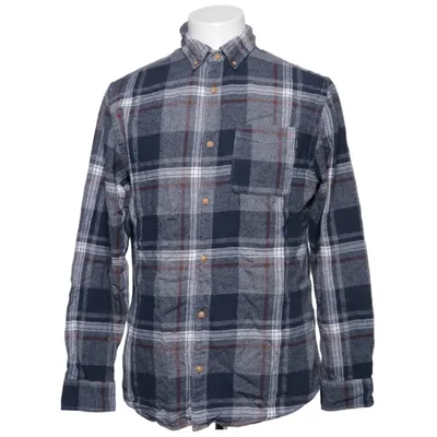 Flanellskjorta (Blå, Grå, Flerfärgad) från Premium by Jack & Jones Bomull