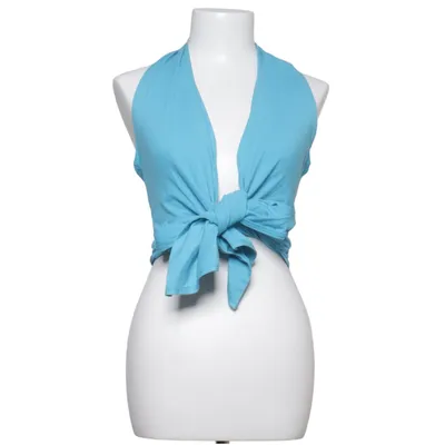 Halterneck top (Blå, Turkis) fra Marimekko Bomuld, Elastan