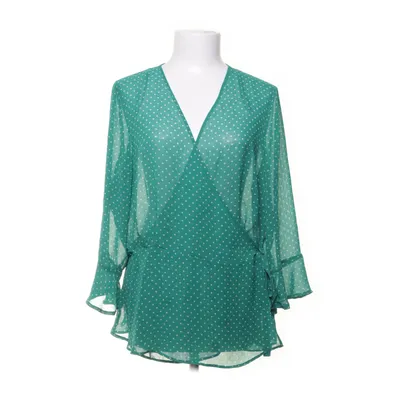 Wrap blouse (Green, White) from Primark Polyester