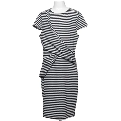 Dress (Black, White) from River Island Elastane, Polyester
