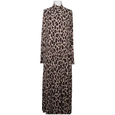 Långklänning (Brun, Svart, Beige) från Lindex Elastan, Polyester