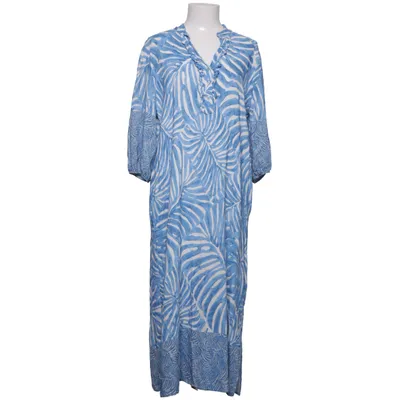 Robe longue (Bleu, Blanc) de Sorbet Viscose