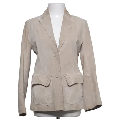 Leather jacket (Beige) from Zoul Leather, Polyester