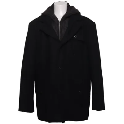 Mantel (Schwarz) von Angelo Litrico Polyester, Wolle