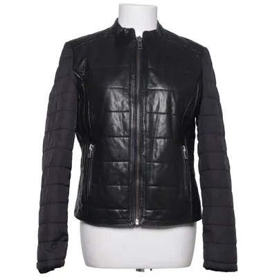 Leren jack (Zwart) van Montgomery Leer