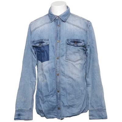 Denim blouse (LEMMY DENIM SHIRT) van Adrian Hammond Katoen