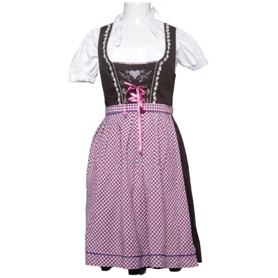 Dirndl (Violet, Blanc, Marron) de Stockerpoint Coton